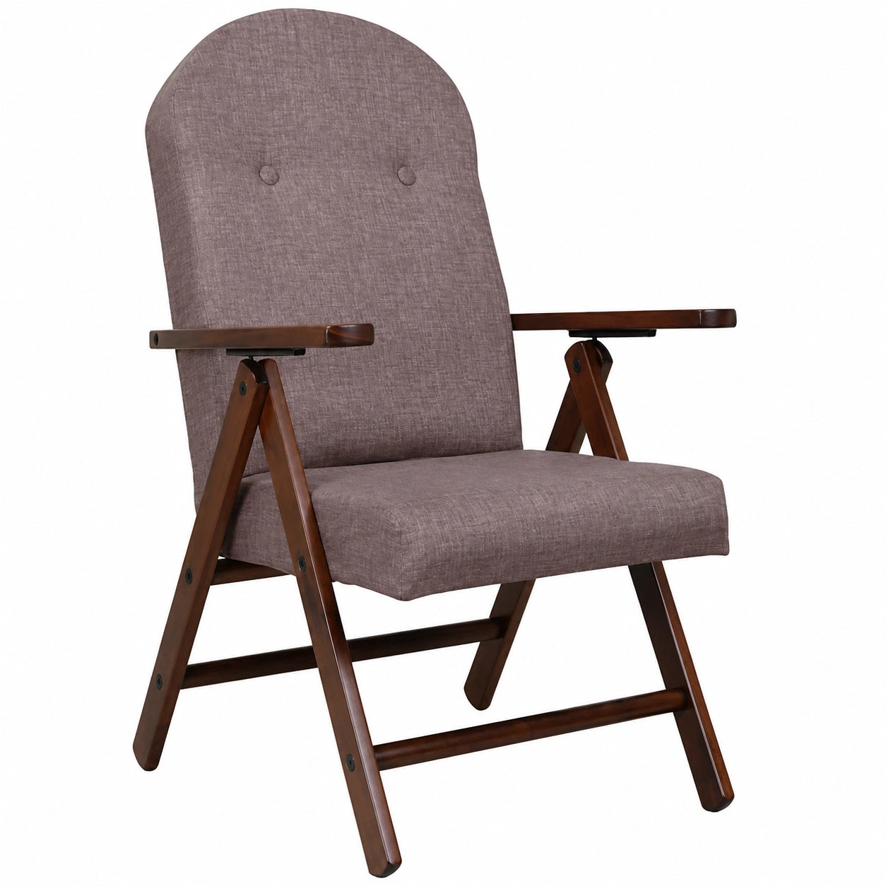 Verstellbarer Sessel Amalfi oder Campania in Grau - Stoff, Einfarbig, 60x108 cm