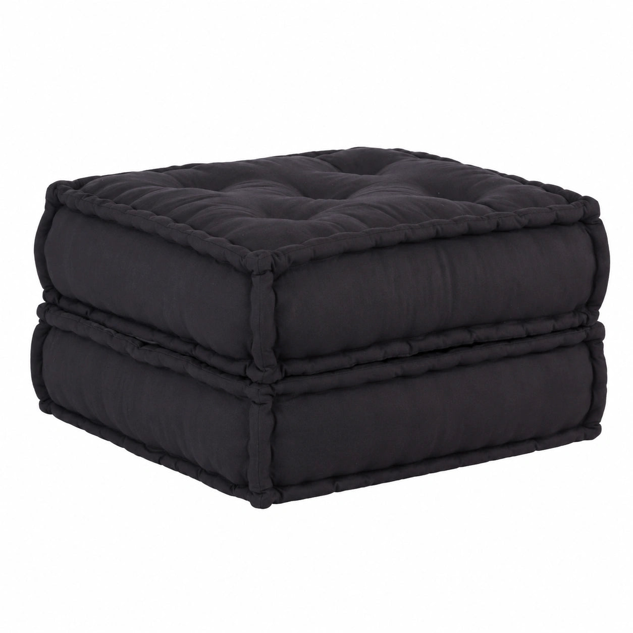Modernes 2-teiliges Sofa Anthrazit mit weichem Stoff, Maße 140 x 70 x 36 cm