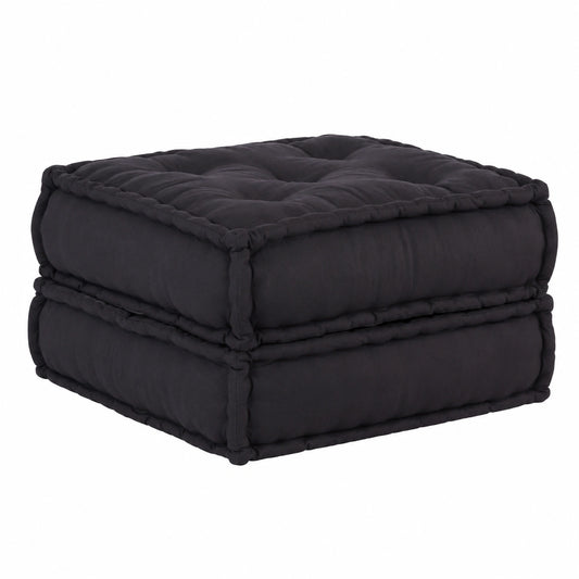 Modernes 2-teiliges Sofa Anthrazit mit weichem Stoff, Maße 140 x 70 x 36 cm