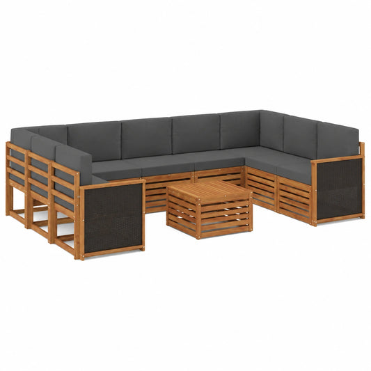 Massivholz Sofagarnitur aus Akazie – Zeitloses Design für Ihr Wohnzimmer