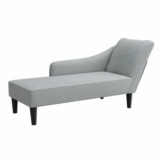 Bequeme Chaiselongue mit rechter Armlehne aus weichem Polyester zur Entspannung