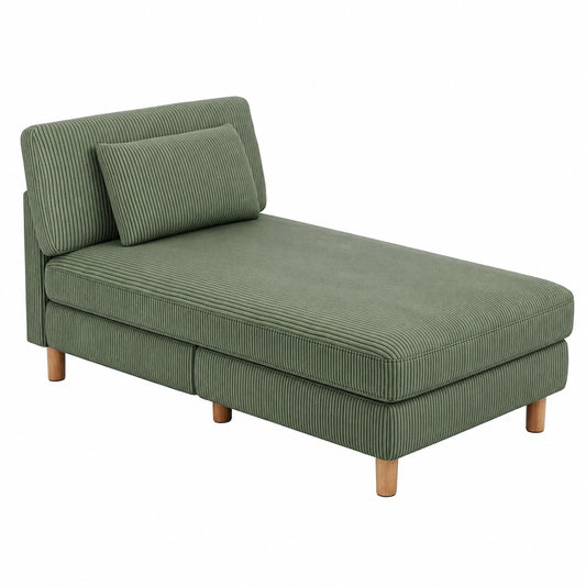 Vesgantti Schlafsofa mit Kissen, bequemes Chaiselongue für Wohnzimmer und Büro, einfache Montage, 158 x 83 x 84 cm